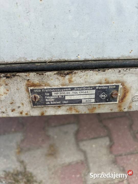 Przyczepka przyczepa samochodowa HP 30001 KOŁO Przyczepy Zielona Góra