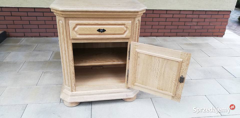 Komoda drewniana dębowa jasna szafka stylowa mazowieckie Sulbiny sprzedam