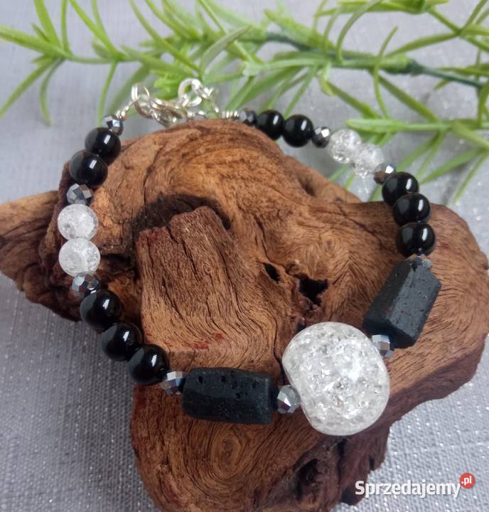 Bransoletka ochronna czarny turmalin i kwarc Czerwionka-Leszczyny