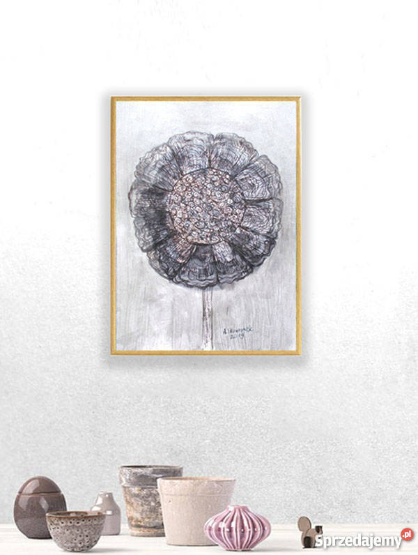 szary obraz szary rysunekszara grafika biało małopolskie Kraków