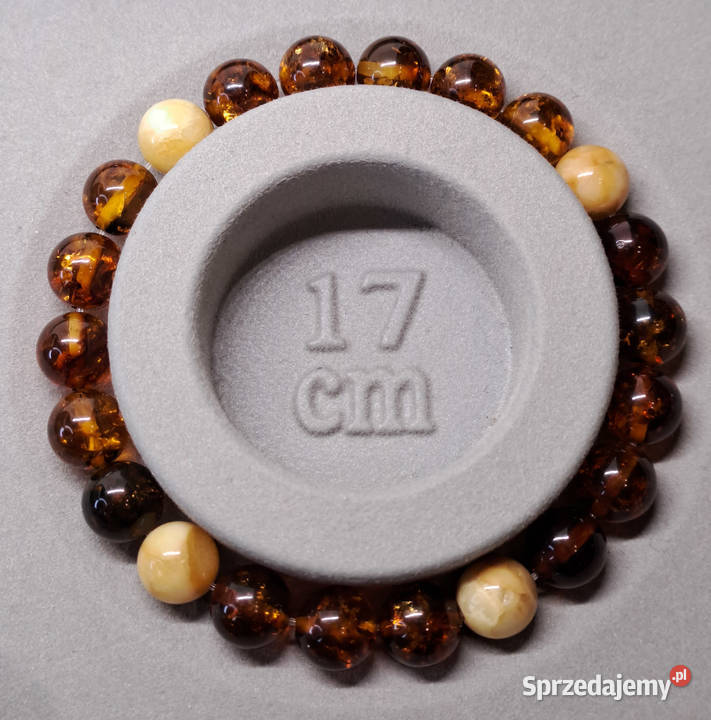 Bransoletka z bursztynu BURSZTYN bałtycki kulka Warszawa