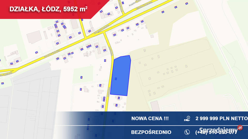 WZ na 19 segmentów 8 bliźniaków Łódź Łomnicka 21 Sprzedaż łódzkie