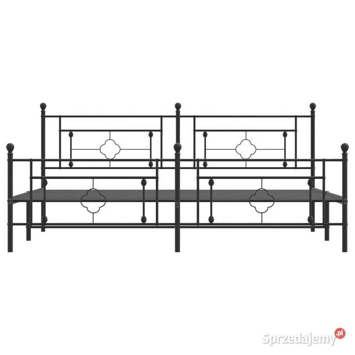 Łóżko Metalowe Czarne Rama Łóżka Ze Stelażem 207cm sprzedam