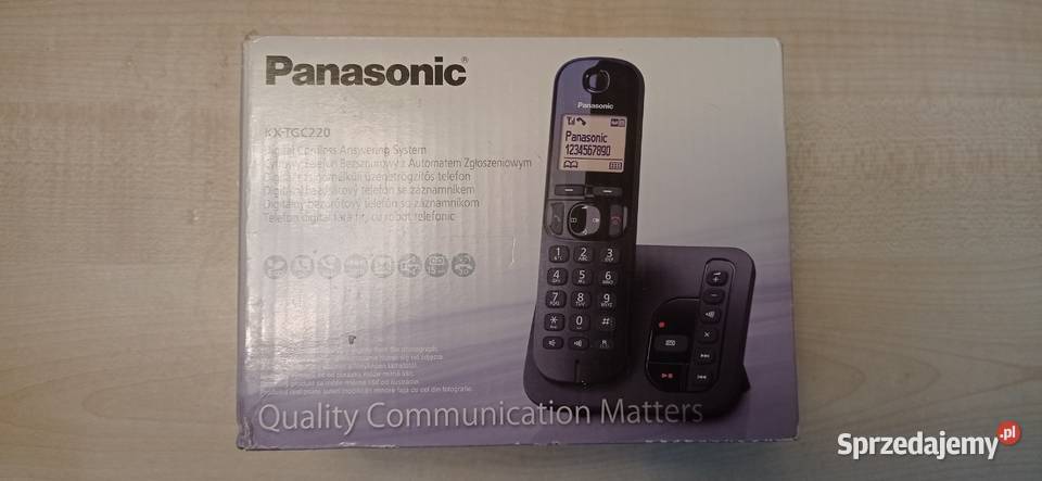 Panasonic KXTGC220 cyfrowy telefon bezprzewodowy Telefony bezprzewodowe Bielsko-Biała