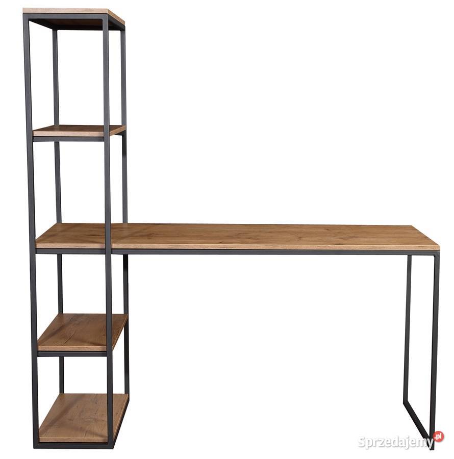 Industrialne biurko z regałem do biura go Stoły, krzesła, biurka Suwałki