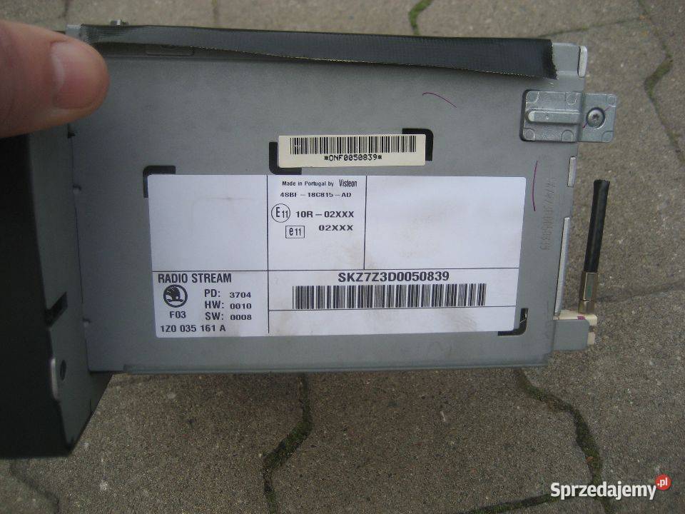 skoda octavia ii 2 radio cd visteon 1z0035161a Karoseria