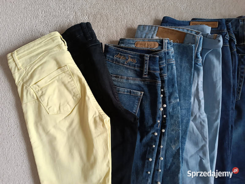 Niebieskie jeansowe spodnie romiar 3840 niebieski lubelskie Radzyń Podlaski