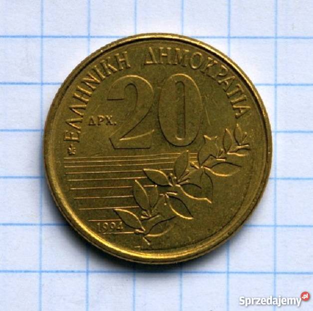 20 DRACHM 1994 GRECJA Piszczac sprzedam