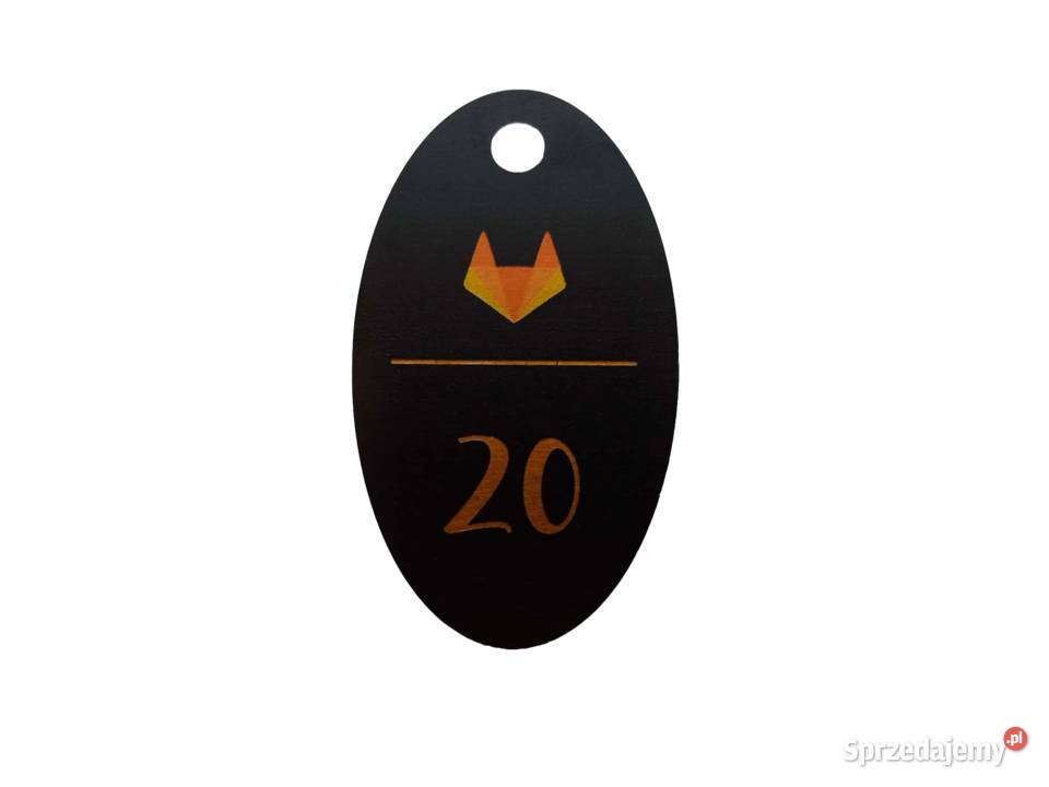 Breloczek metalowy do kluczy numerek do szatni Chynów