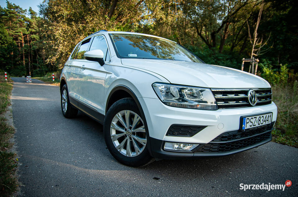 Volkswagen Tiguan 2017 DSG7 4x4 20 TDI Comfort ogranicznik prędkości Poznań sprzedam