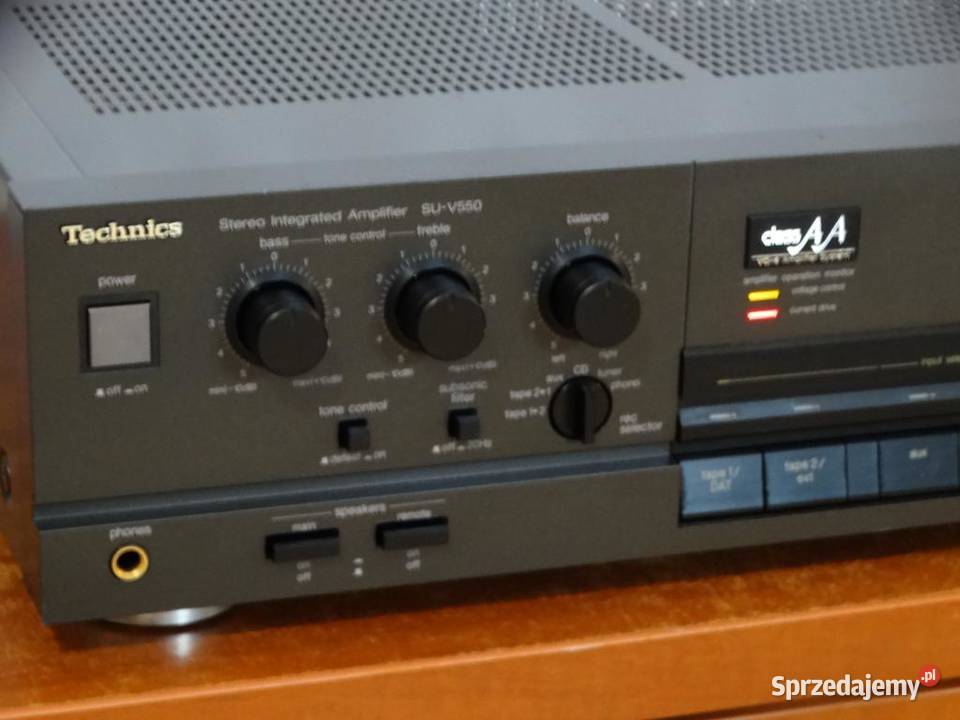 Wzmacniacz Technics SUV550 sprawny 520 wat Wzmacniacze i pokrewne Jasło