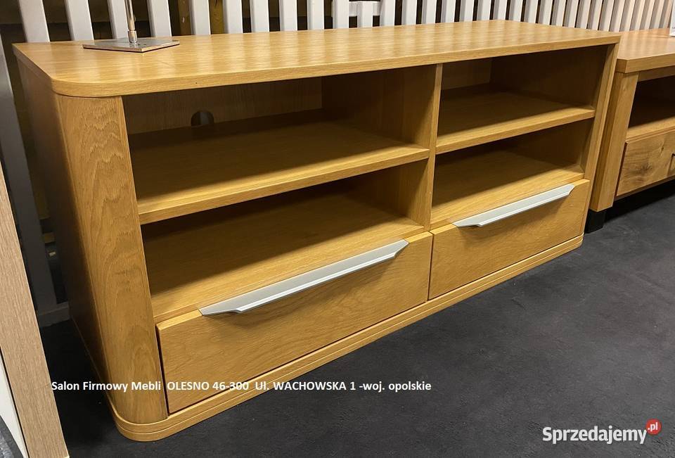 Stolik TV 140 Dąb jasny z Szufladami OUTLET 70 opolskie Olesno