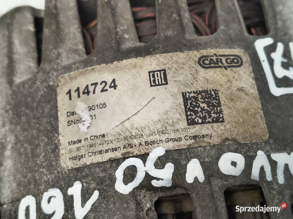 ALTERNATOR Volvo S40 II V50 16 D2 114724 osobowe Chełm