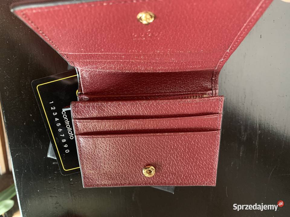 Portfel skórzany Gucci Pozostałe mazowieckie Warszawa