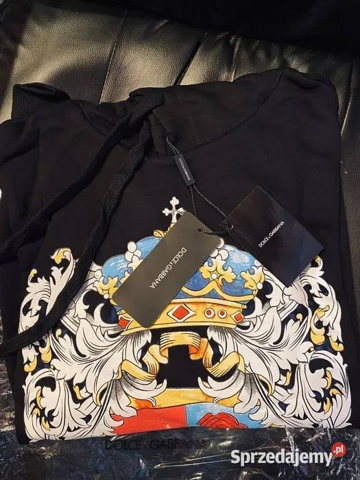 Nowa Bluza DG Dolce Gabbana Hoodie Men Print Szczecin