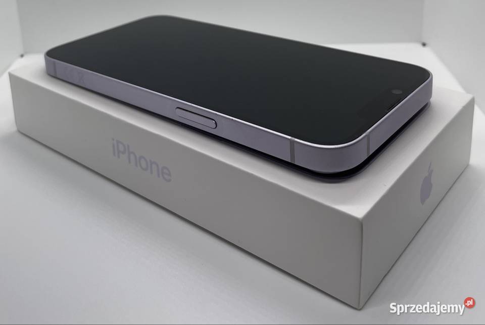 iPhone 14 128 GB Purple NOWY Zestaw Łódź