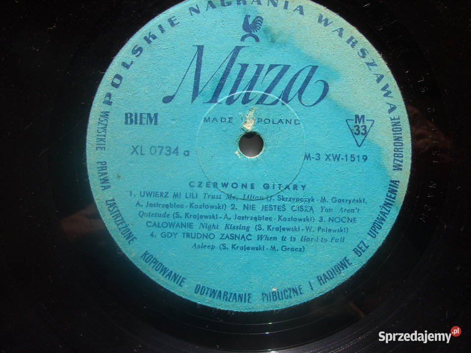 Winylb LP CZERWONE GITARYUWIERZB MI LILI Wołów