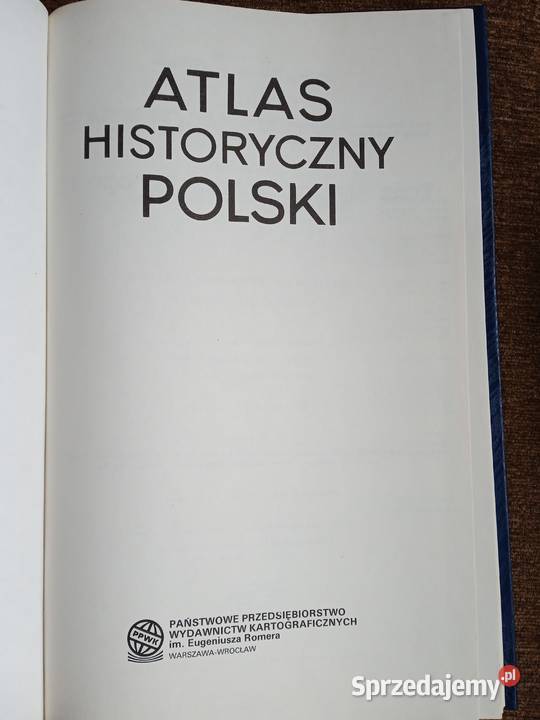 Atlas historyczny Polski Rok wydania 1990 Mielno sprzedam