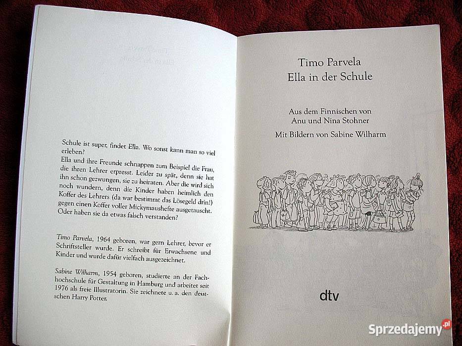 Ella in der Schule Timo Parvela książka Siedlce