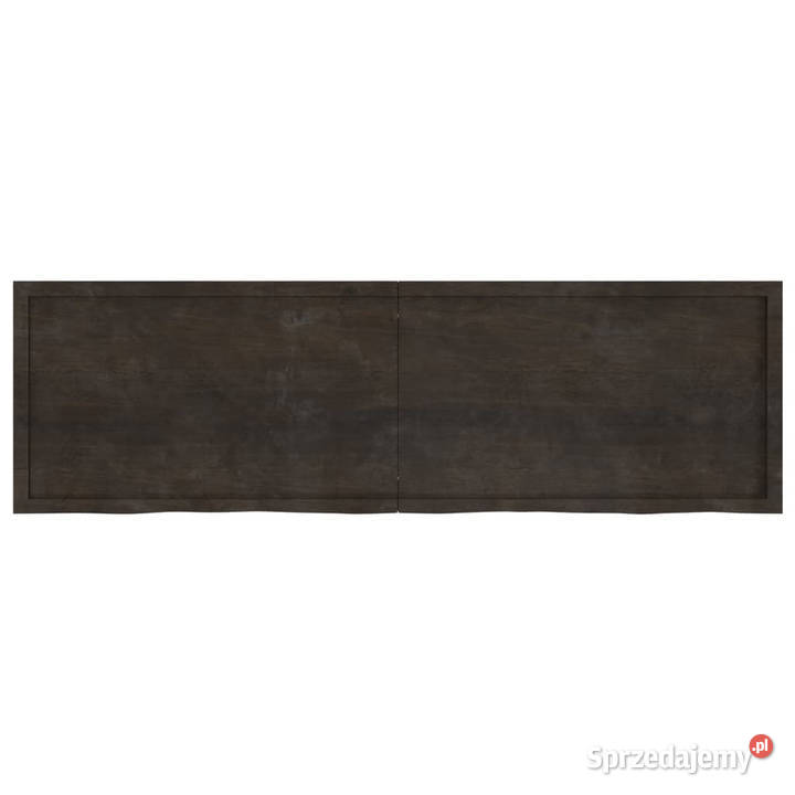Blat stołu ciemnobrązowy 200x60x26 lite drewno