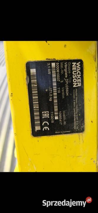 Zageszczarka wacker DPU 2560H Nakło nad Notecią