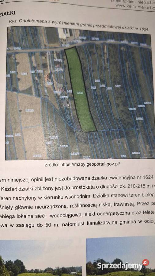 Sprzedam atrakcyjną działkę budowlaną dewelopera małopolskie Dobczyce