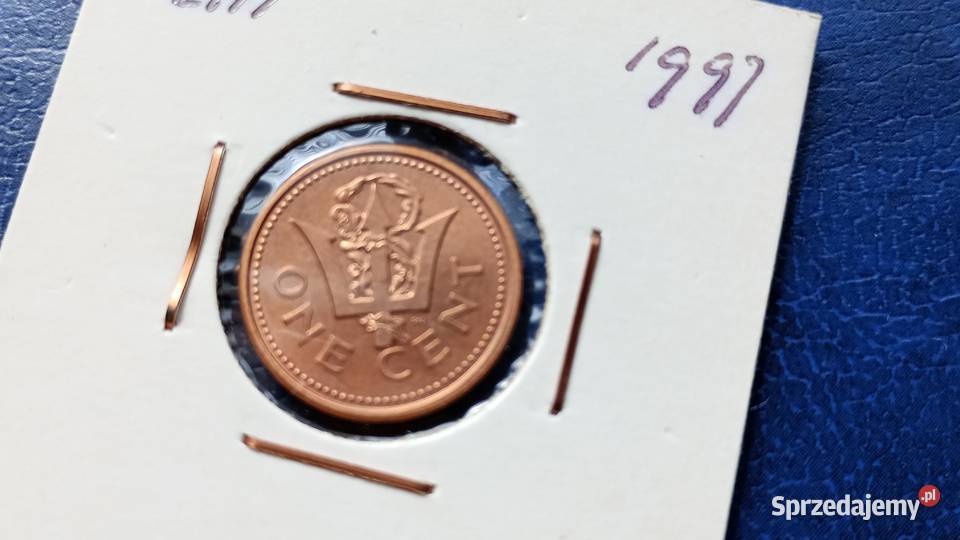 Stare monety 1 cent 1997 Barbados Lesko