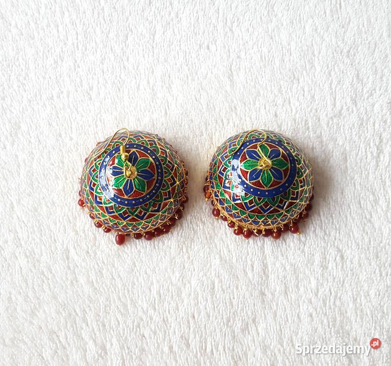 Duże kolczyki indyjskie jhumki jhumka orient Szczecin sprzedam