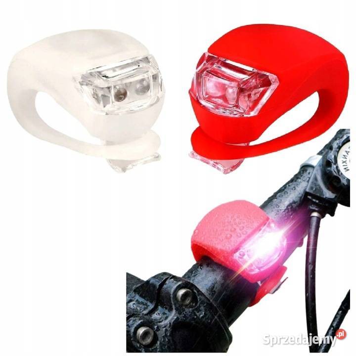 Lampki rowerowe dioda LED ROWER PRZÓD TYŁ ZESTAW Skawina