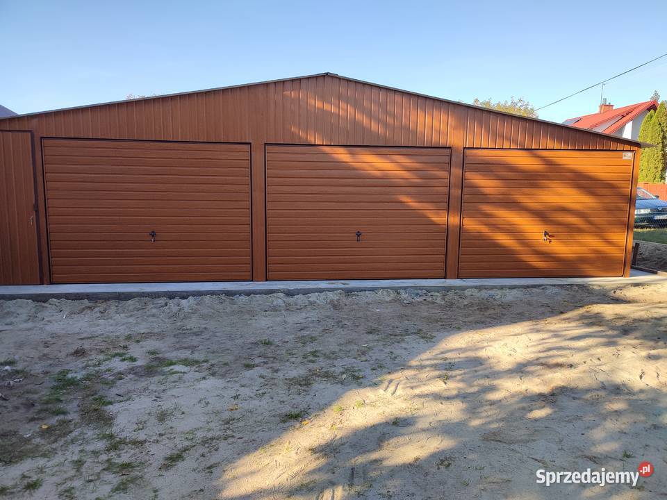 Duży Garaż Blaszany Złoty Dąb Blaszak GrzywStal Bełchatów