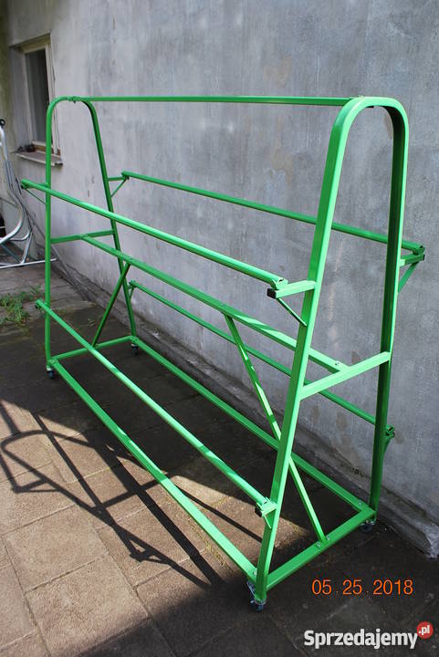 Stojak magazynowy na rolki rulony materiału Bydgoszcz