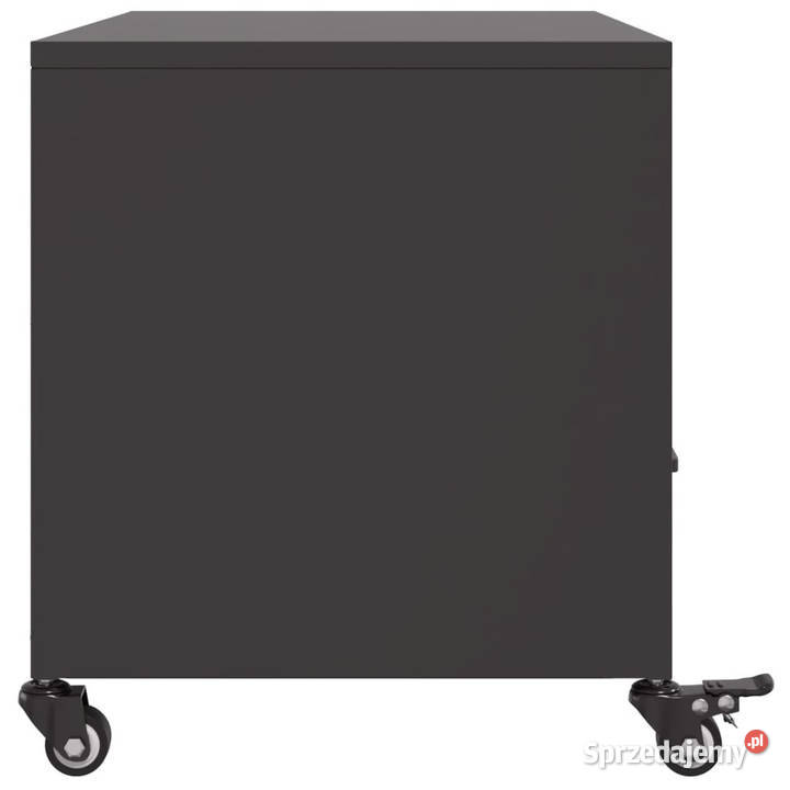 Szafka RTV czarna 68x39x435 stal WM846698 Warszawa sprzedam