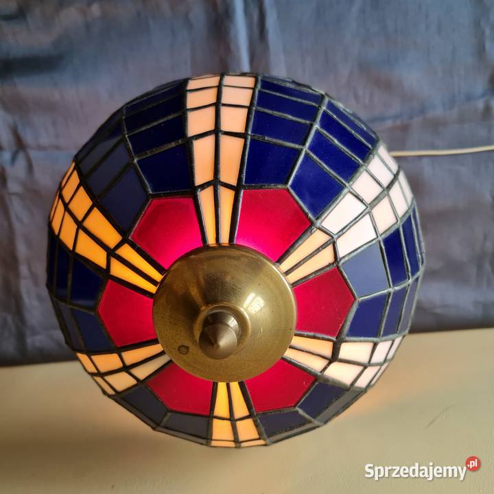 Lampa Tiffany witrażowa Okres PRLu mazowieckie Warszawa