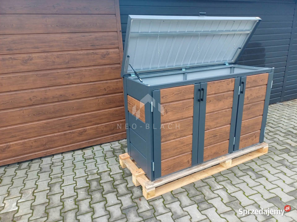 Zabudowa koszy na śmieci wiata obudowa