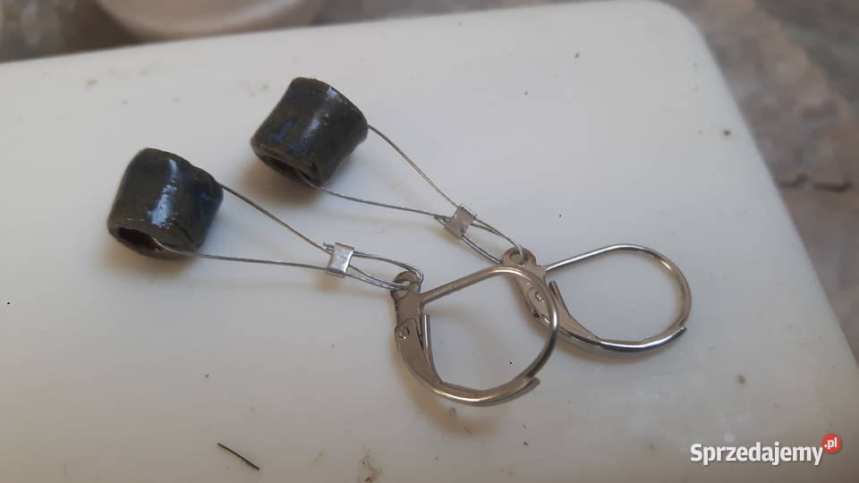 Kolczyki ceramiczne ręcznie wykonane Otwock