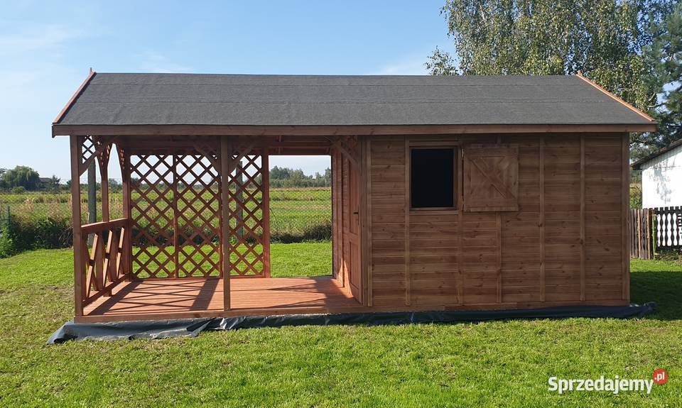 Domek letniskowy ogrodowy drewniany altana Zimnowoda