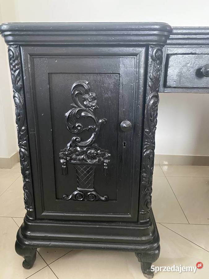 Piękne antyczne biurko idealne do kancelarii 145cm Poznań sprzedam