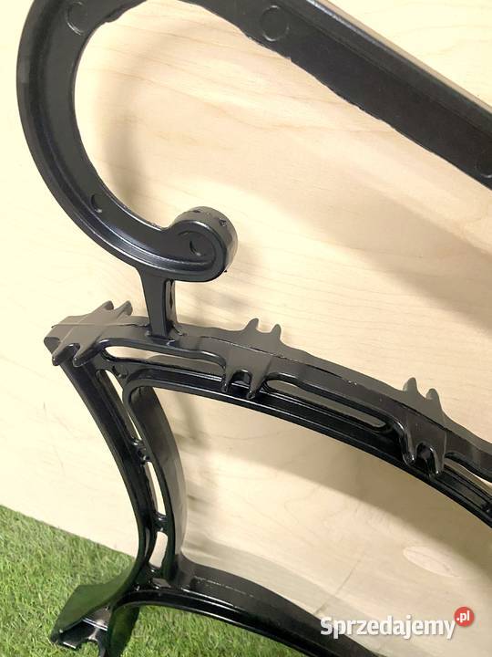 BOKI do ławek ławki ławka noga aluminiowa czarny Meble ogrodowe Końskie