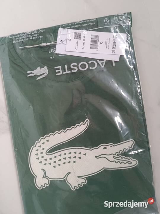 Tshirt męski Lacoste UltraDRY zielony M nowy Białystok sprzedam