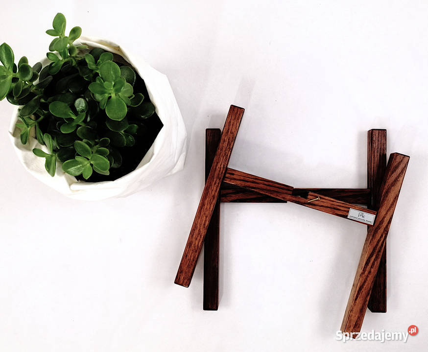 Kwietnik drewniany nowoczesny na nóżkach Wrocław