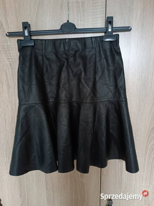 Czarna spódnica z ekoskóry rozmiar 34 Radzyń Podlaski sprzedam