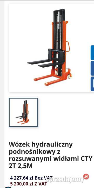 Wózek Masztowy 2T25 Nowy Hangcha Wózki widłowe sprzedam