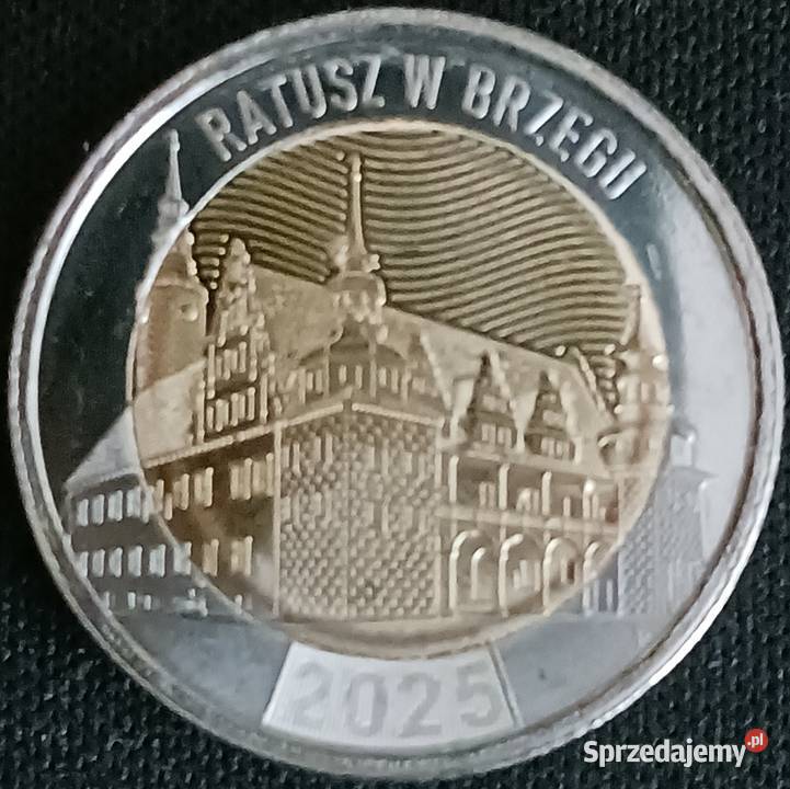 5 złotych Ratusz w Brzegu 2025 r Mennicze