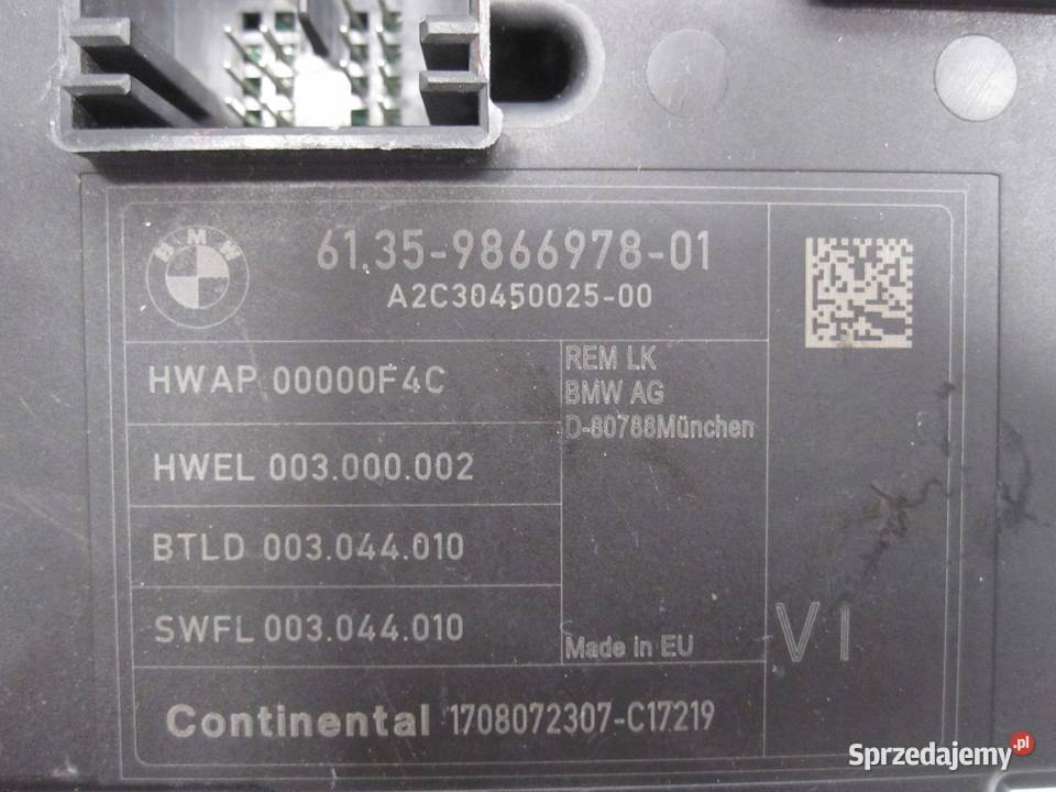 BMW F30 F35 F31 moduł sterownik REM 9866978 osobowe Kielce