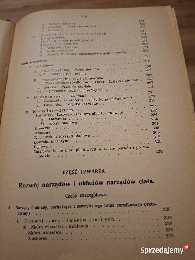 Rozwój zwierząt kregowych i człowieka antyk Nowa Sól