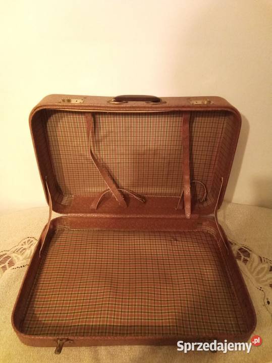 Walizka PRL lata 80te brązowa Warszawa