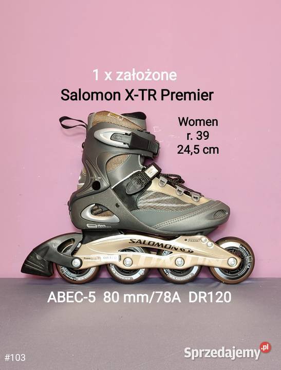 1 x użyte rolki Salomon XTR PREMIER kobiet r