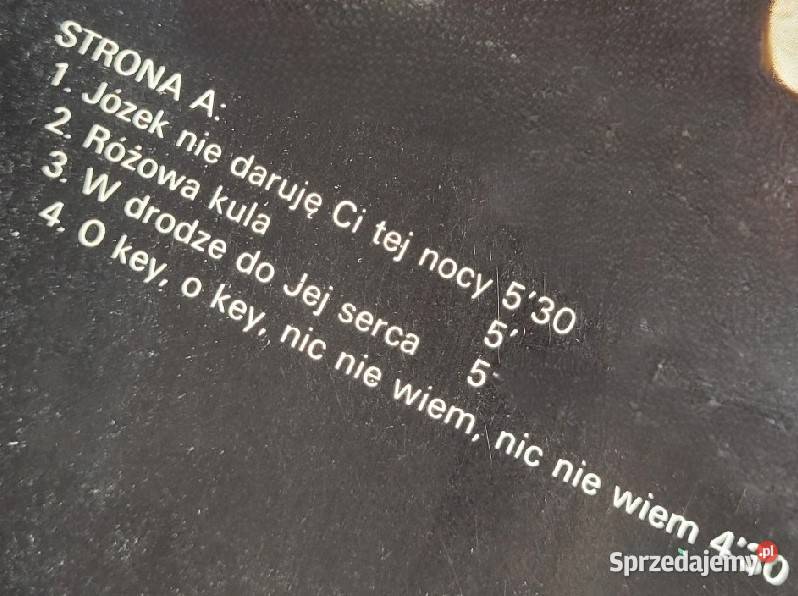 Bajm Józek nie daruję ci tej nocy płyta winylowa Chełmno