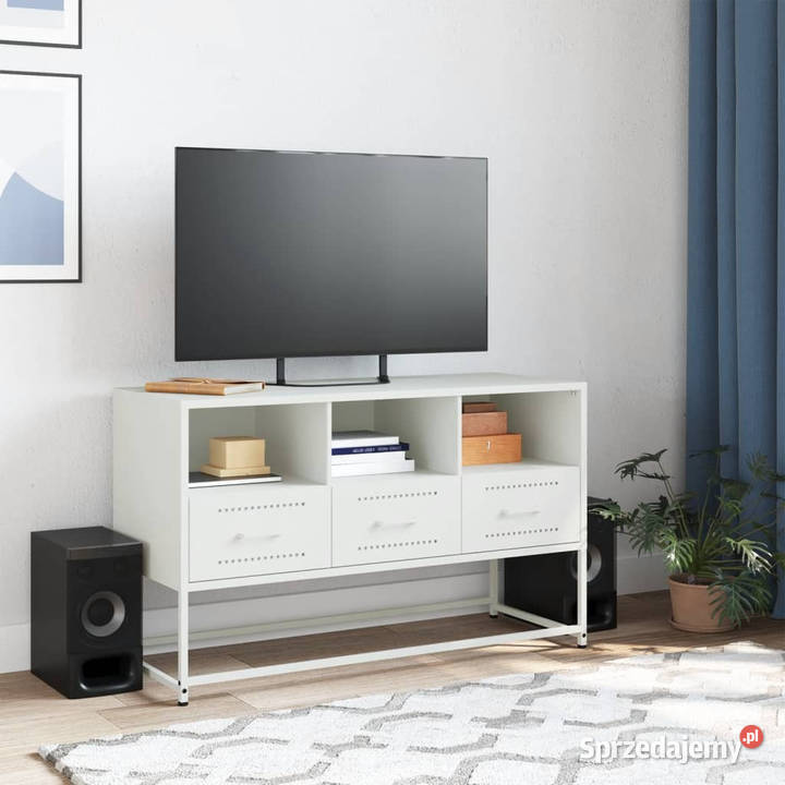 Szafka pod telewizor biała 1005x39x605 stalowa Warszawa sprzedam