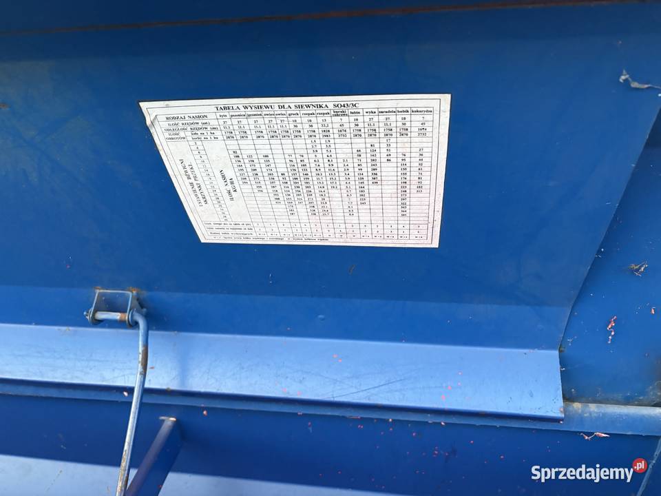 Siewnik Poznaniak 3m nieuszkodzony Wilczyn